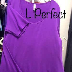 LuLaRoe Large Purple Perfect Tee